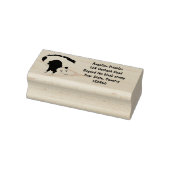 Cute grappige opossum aan de cartoon van de tak rubberstempel (Stempel)