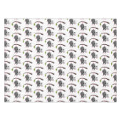 Cute grappige opossum aan de cartoon van de tak tafelkleed (Voorkant (Horizontaal))