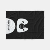 Cute grappige Penguin Fleece Deken (Voorkant (Horizontaal))