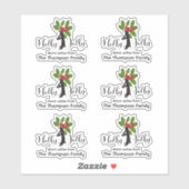 Cute Grappige Pinguïn Kerst Cadeau Labels (Vel)