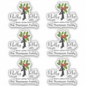 Cute Grappige Pinguïn Kerst Cadeau Labels (Voorkant)