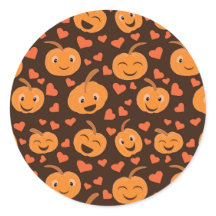 Cute grappige pompoenen met hartvormen
