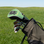 Cute grappige porcupine die banjo-cartoon speelt golfheadcover (Insitu)