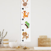 Cute grappige reptielen dieren cartoon poster (Keuken)