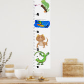 Cute grappige reptielen dieren cartoon poster (Keuken)