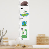 Cute grappige reptielen dieren cartoon poster (Keuken)