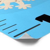 Cute grappige reptielen dieren cartoon poster (Hoek)