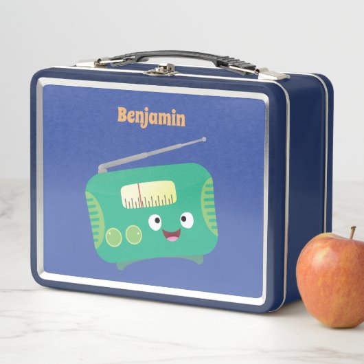 Cute grappige retro radio cartoon (In situ)