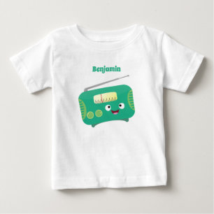 Cute grappige retro radio cartoon