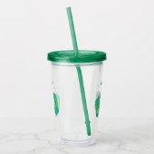 Cute grappige retro radio cartoon acryl drinkbeker (Links)
