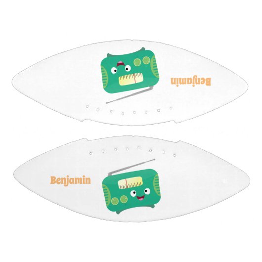 Cute grappige retro radio cartoon american football (Panelen)