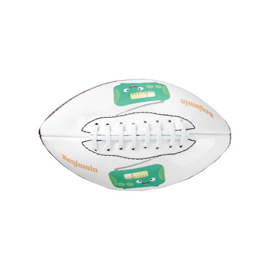 Cute grappige retro radio cartoon american football (Voorkant)
