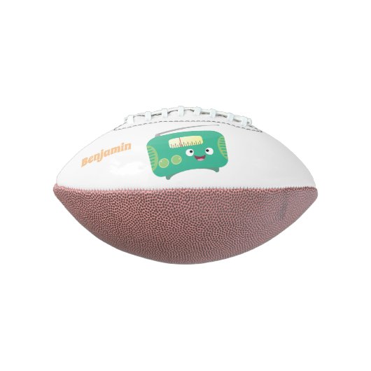 Cute grappige retro radio cartoon american football (Gedraaid 90)
