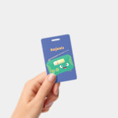 Cute grappige retro radio cartoon badge (Handheld)