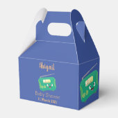 Cute grappige retro radio cartoon bedankdoosjes (Achterkant)