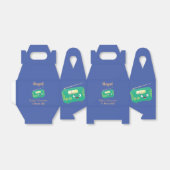 Cute grappige retro radio cartoon bedankdoosjes (Uitgevouwen)