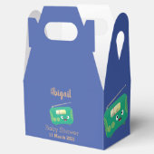 Cute grappige retro radio cartoon bedankdoosjes (Geopend)