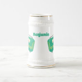 Cute grappige retro radio cartoon bierpul (Center)