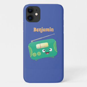Cute grappige retro radio cartoon Case-Mate iPhone case