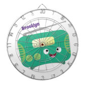 Cute grappige retro radio cartoon dartbord (Voorkant)