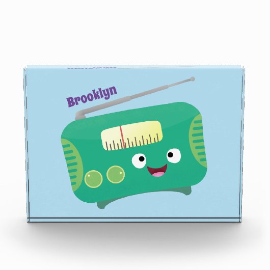 Cute grappige retro radio cartoon fotoblokken (Voorkant)