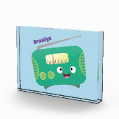 Cute grappige retro radio cartoon fotoblokken (Rechts)