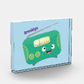 Cute grappige retro radio cartoon fotoblokken (Links)