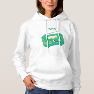 Cute grappige retro radio cartoon hoodie