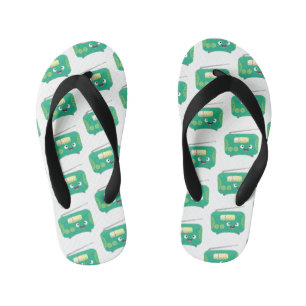 Cute grappige retro radio cartoon kinder teenslippers