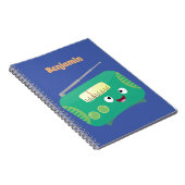 Cute grappige retro radio cartoon notitieboek (Rechterzijde)
