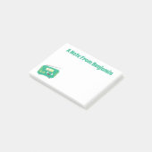 Cute grappige retro radio cartoon post-it® notes (Schuin)