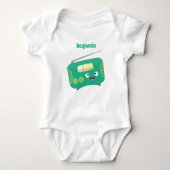 Cute grappige retro radio cartoon romper (Voorkant)
