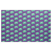 Cute grappige retro radio cartoon stof (Fat Quarter)