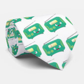 Cute grappige retro radio cartoon stropdas (Opgerold)