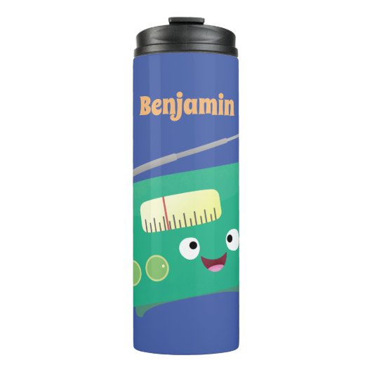 Cute grappige retro radio cartoon thermosbeker (Voorkant)