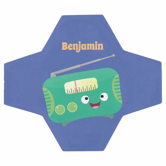 Cute grappige retro radio cartoon voetbal (Enkel)