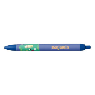 Cute grappige retro radio cartoon zwarte inkt pen
