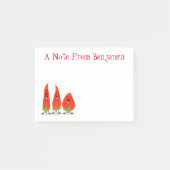 Cute grappige Spaanse peper trio cartoon Post-it® Notes (Voorkant)