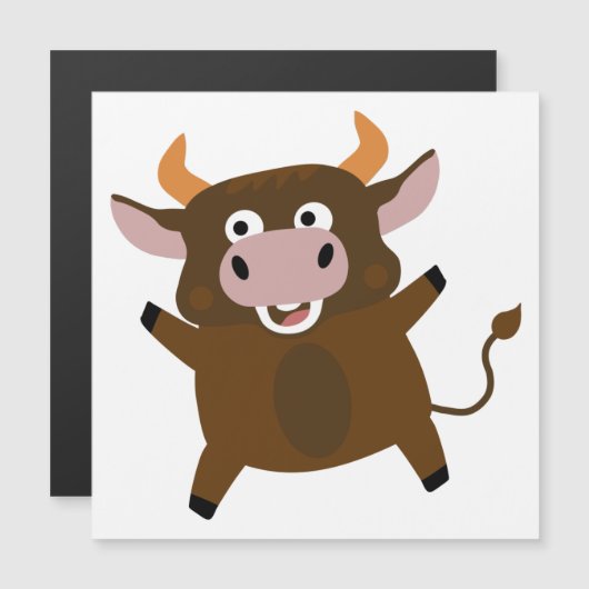 Cute grappige stier (Voorkant / Achterkant)