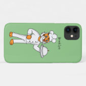 Cute grappige tijgerkok cartoon illustratie Case-Mate iPhone case (Achterkant (horizontaal))