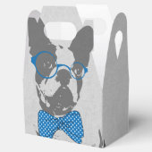 Cute grappige trendy beest Franse bulldog Bedankdoosjes (Geopend)