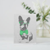 Cute grappige trendy  beest Franse bulldog Briefkaart (Staand voorkant)
