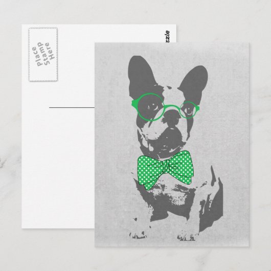 Cute grappige trendy  beest Franse bulldog Briefkaart (Voorkant / Achterkant)