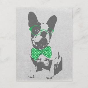 Cute grappige trendy  beest Franse bulldog Briefkaart