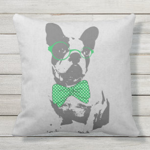 Cute grappige trendy beest Franse bulldog Buitenkussen