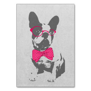 Cute grappige trendy  beest Franse bulldog Kaart