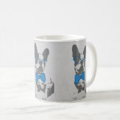 Cute grappige trendy  beest Franse bulldog Koffiemok (Voorkant rechts)
