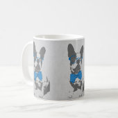 Cute grappige trendy  beest Franse bulldog Koffiemok (Voorkant links)