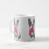 Cute grappige trendy  beest Franse bulldog Koffiemok (Voorkant links)
