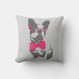 Cute grappige trendy  beest Franse bulldog Kussen